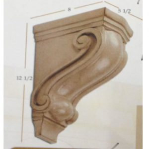 CC06 Savannah White Shaker Accessories CORBEL MOLDINGS
