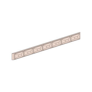 DM8 Savannah White Shaker Accessories MOLDINGS