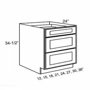 3-Drawer Base Cabinets