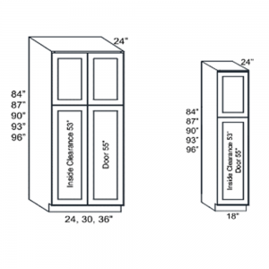 Pantry Cabinets White Cotton Asheville collection