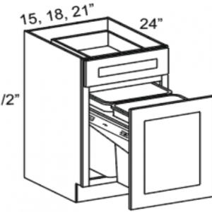 Waste Basket Cabinets - Patent Pending  Espresso Shaker Asheville collection