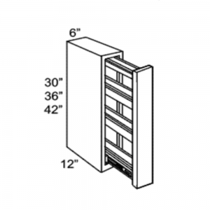 Wall Spice Rack Cabinets Grey shaker Asheville collection